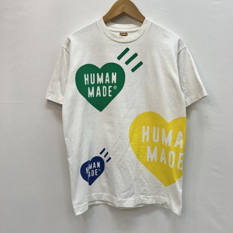 ヒューマンメード HUMAN MADE Tシャツ 半袖 BIG MULTI HEART TEE ハート ロゴ S 白 / ホワイト / white メンズ USED 古着 中古 50164670