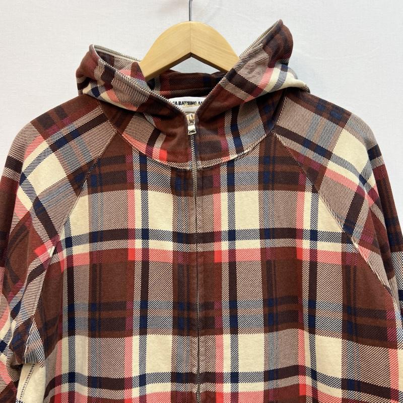 アベイシングエイプ A BATHING APE パーカー 長袖 ラブジェネチェック フルジップパーカー S メンズ USED 古着 中古 50164673