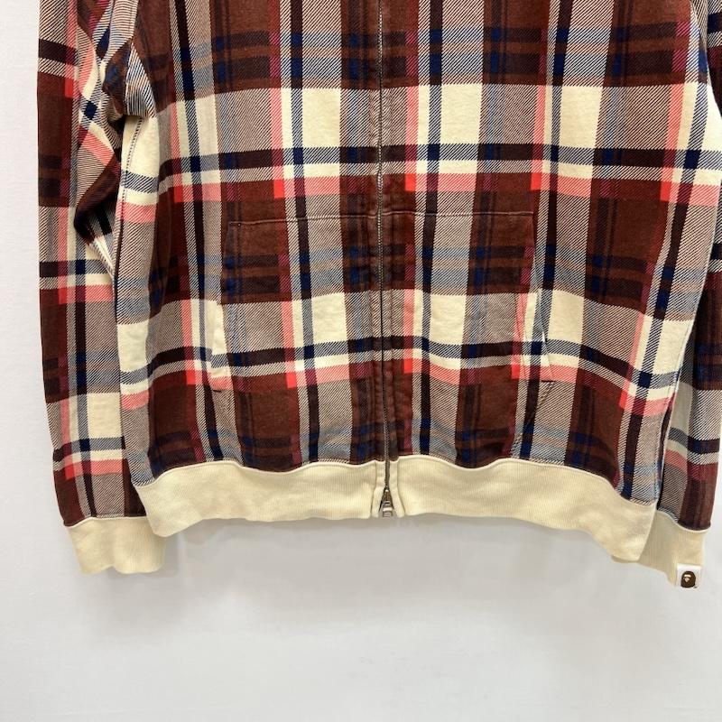 アベイシングエイプ A BATHING APE パーカー 長袖 ラブジェネチェック フルジップパーカー S メンズ USED 古着 中古 50164673