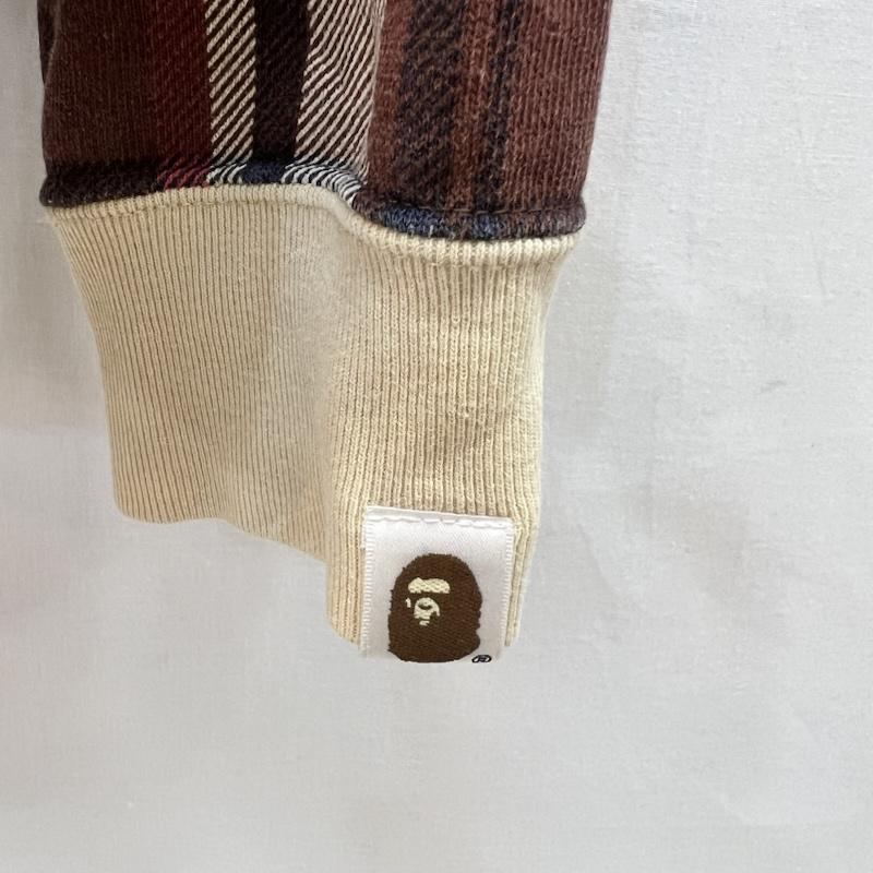 アベイシングエイプ A BATHING APE パーカー 長袖 ラブジェネチェック フルジップパーカー S メンズ USED 古着 中古 50164673