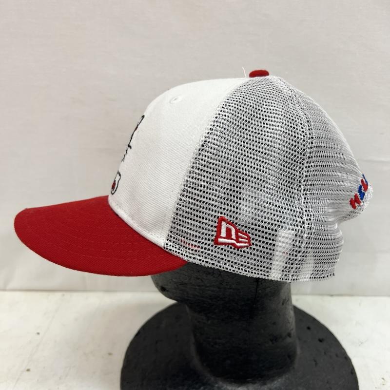 ニューエラ NEW ERA 帽子 キャップ サンリオ ハローキティ スナップバック メッシュキャップ FREE 白 / ホワイト / white X 赤 / レッド / red レディース USED 古着 中古 50164675