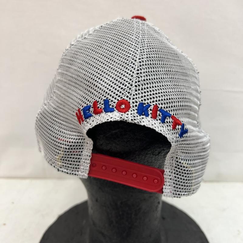 ニューエラ NEW ERA 帽子 キャップ サンリオ ハローキティ スナップバック メッシュキャップ FREE 白 / ホワイト / white X 赤 / レッド / red レディース USED 古着 中古 50164675
