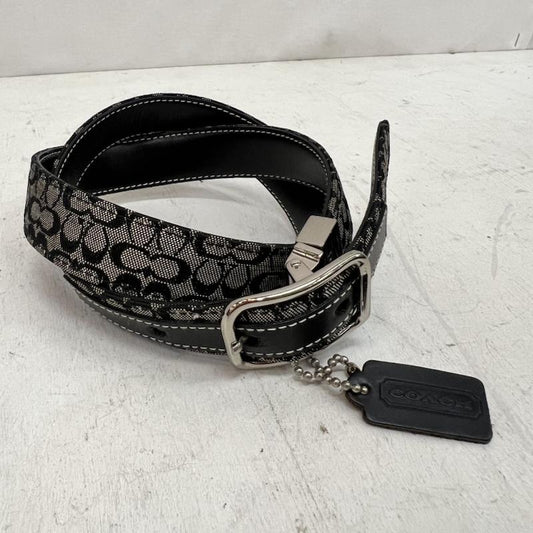 コーチ COACH ベルト・バックル ベルト シグネチャー レザーベルト イタリア製 リバーシブル 3959 - 灰 / グレー / gray X 黒 / ブラック / black レディース USED 古着 中古 50164676