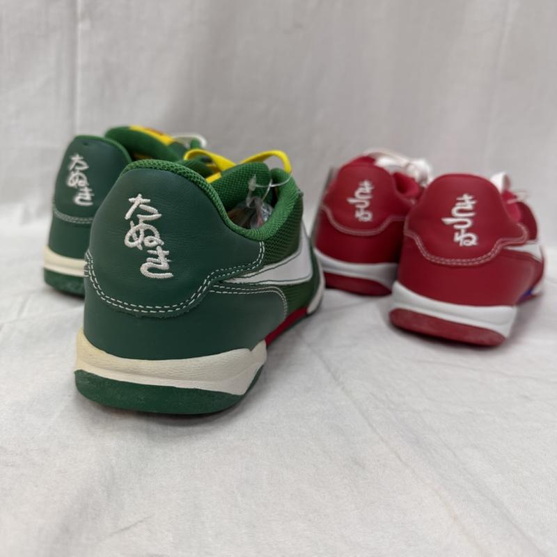 ナイキ NIKE スニーカー スニーカー AIR ZOOM 赤いキツネ 緑のたぬき 2足セット US9/27cm US：9 ロゴ、文字 赤 / レッド / red X 緑 / グリーン / green メンズ USED 古着 中古 50164677