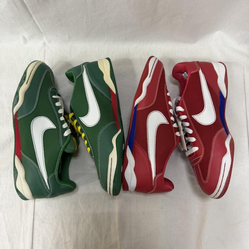 ナイキ NIKE スニーカー スニーカー AIR ZOOM 赤いキツネ 緑のたぬき 2足セット US9/27cm US：9 ロゴ、文字 赤 / レッド / red X 緑 / グリーン / green メンズ USED 古着 中古 50164677