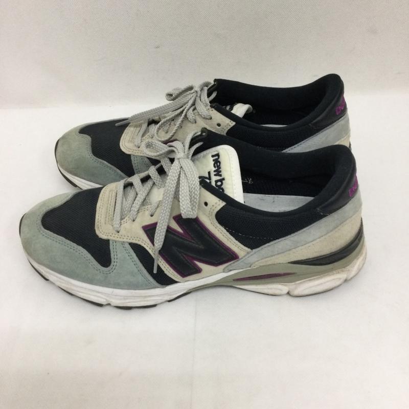 ニューバランス New Balance スニーカー スニーカー New Balance ニューバランス スニーカー 7709 MADE IN ENGLAND イングランド製 M7709EC US：9.5 水色 / ライトブルー / X 紺 / ネイビー / navy メンズ USED 古着 中古 50164678