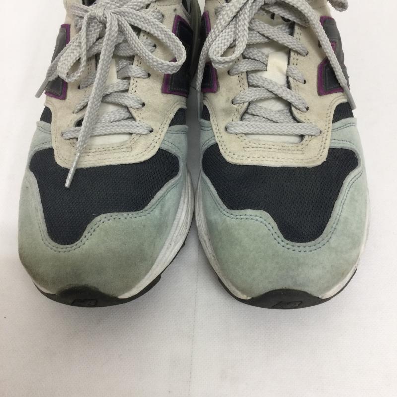 ニューバランス New Balance スニーカー スニーカー New Balance ニューバランス スニーカー 7709 MADE IN ENGLAND イングランド製 M7709EC US：9.5 水色 / ライトブルー / X 紺 / ネイビー / navy メンズ USED 古着 中古 50164678
