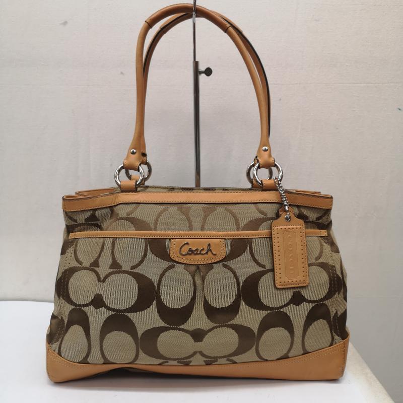コーチ COACH トートバッグ トートバッグ F19725 シグネチャー トートバッグ キャンバス - ベージュ / ベージュ / beige レディース USED 古着 中古 50164686
