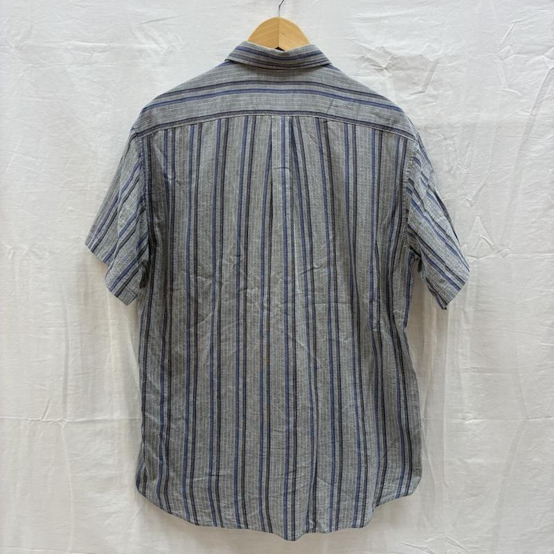 クリスチャンディオール Christian Dior シャツ、ブラウス 半袖 MONSIEUR 90s OLD オールド マルチ ストライプ ステッチ ボタンシャツ M メンズ USED 古着 中古 50164688