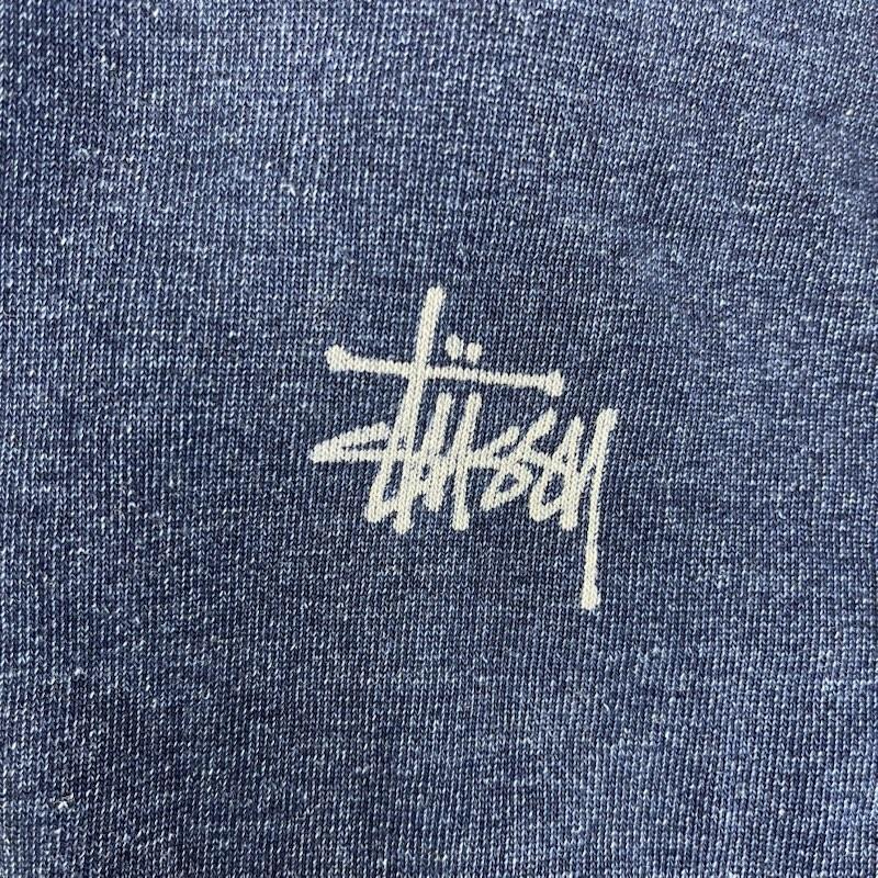 ステューシー STUSSY パーカー 長袖 ストックロゴ インディゴ 染め プルオーバー スウェット パーカー M インディゴ / インディゴ / Indigo メンズ USED 古着 中古 50164692