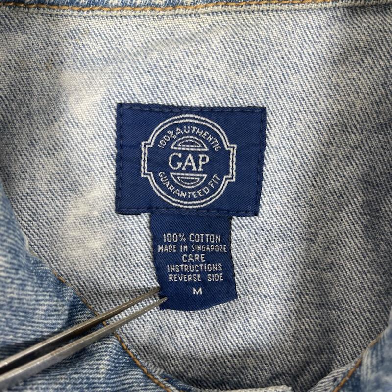 ギャップ GAP ジャケット、上着 ジャンパー、ブルゾン 80s 90s OLD GAP ケミカルウォッシュ デニム ジャケット Gジャン M インディゴ / インディゴ / Indigo メンズ USED 古着 中古 50164694