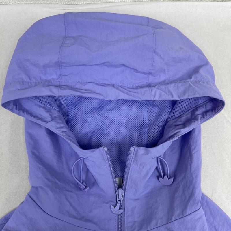 アディダス adidas ジャケット、上着 ジャンパー、ブルゾン M TRICOL WINDBREAKER PRIMEGREEN ジップアップ ジャンパー 紫 / パープル / purple メンズ USED 古着 中古 50164697