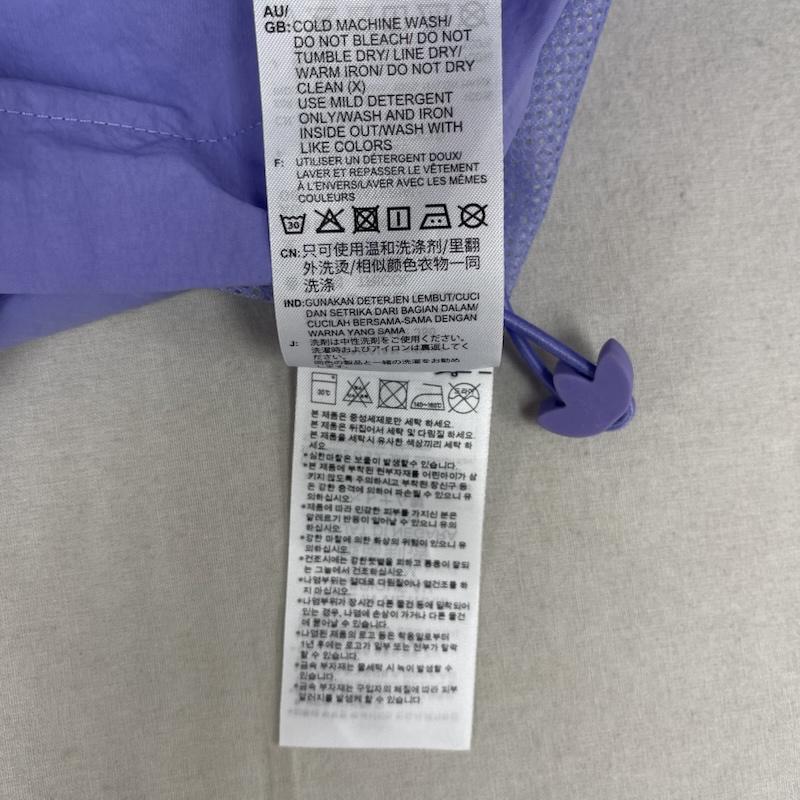 アディダス adidas ジャケット、上着 ジャンパー、ブルゾン M TRICOL WINDBREAKER PRIMEGREEN ジップアップ ジャンパー 紫 / パープル / purple メンズ USED 古着 中古 50164697