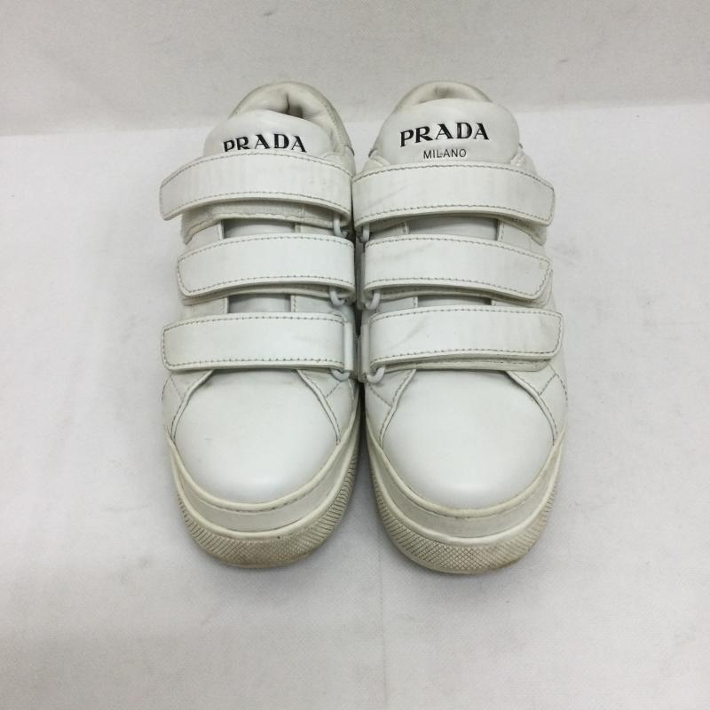 プラダ PRADA スニーカー スニーカー プラダ PRADA スニーカー 1E061M　ベルクロ - 白 / ホワイト / white レディース USED 古着 中古 50164698