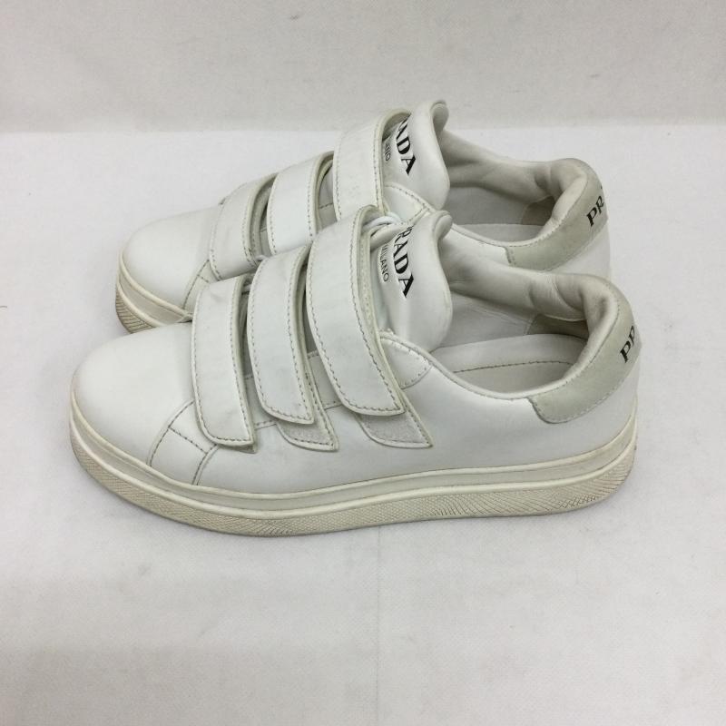 プラダ PRADA スニーカー スニーカー プラダ PRADA スニーカー 1E061M　ベルクロ - 白 / ホワイト / white レディース USED 古着 中古 50164698