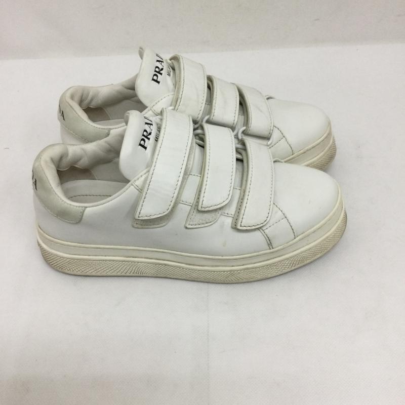 プラダ PRADA スニーカー スニーカー プラダ PRADA スニーカー 1E061M　ベルクロ - 白 / ホワイト / white レディース USED 古着 中古 50164698