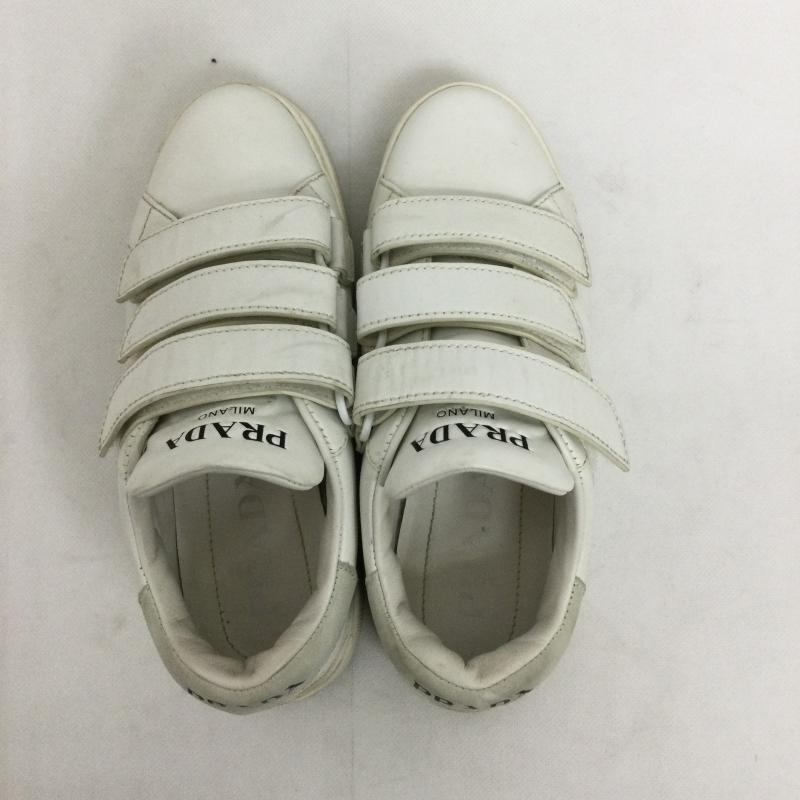 プラダ PRADA スニーカー スニーカー プラダ PRADA スニーカー 1E061M　ベルクロ - 白 / ホワイト / white レディース USED 古着 中古 50164698