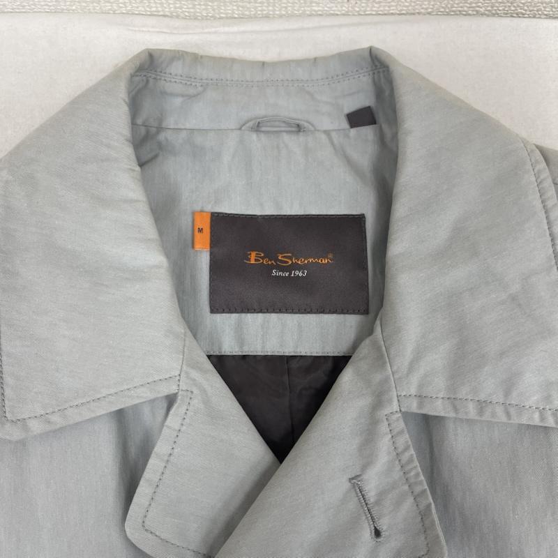 ベンシャーマン Ben Sherman コート コート一般 ショート トレンチコート ダブルブレスト ジャケット ライトグレー M 灰 / グレー / gray メンズ USED 古着 中古 50164700