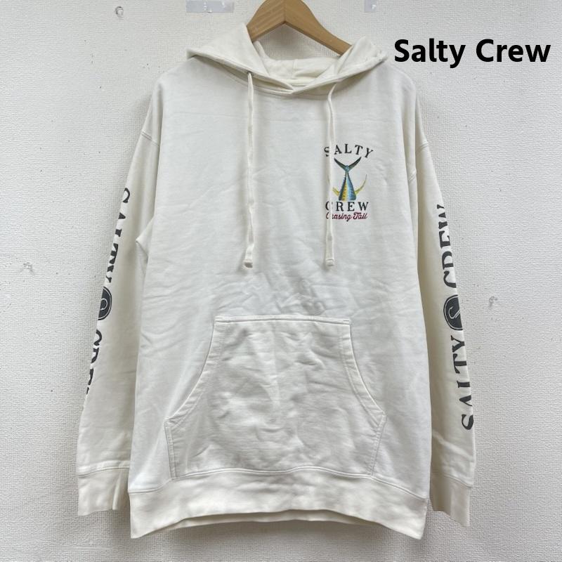古着 USED パーカー 長袖 Salty Crew Tailed Fleece Hoodie ロゴ プルオーバー パーカー L 白 / ホワイト / white メンズ USED 古着 中古 50164701