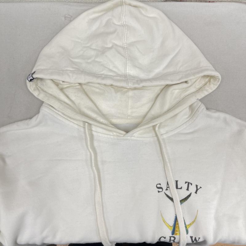 古着 USED パーカー 長袖 Salty Crew Tailed Fleece Hoodie ロゴ プルオーバー パーカー L 白 / ホワイト / white メンズ USED 古着 中古 50164701