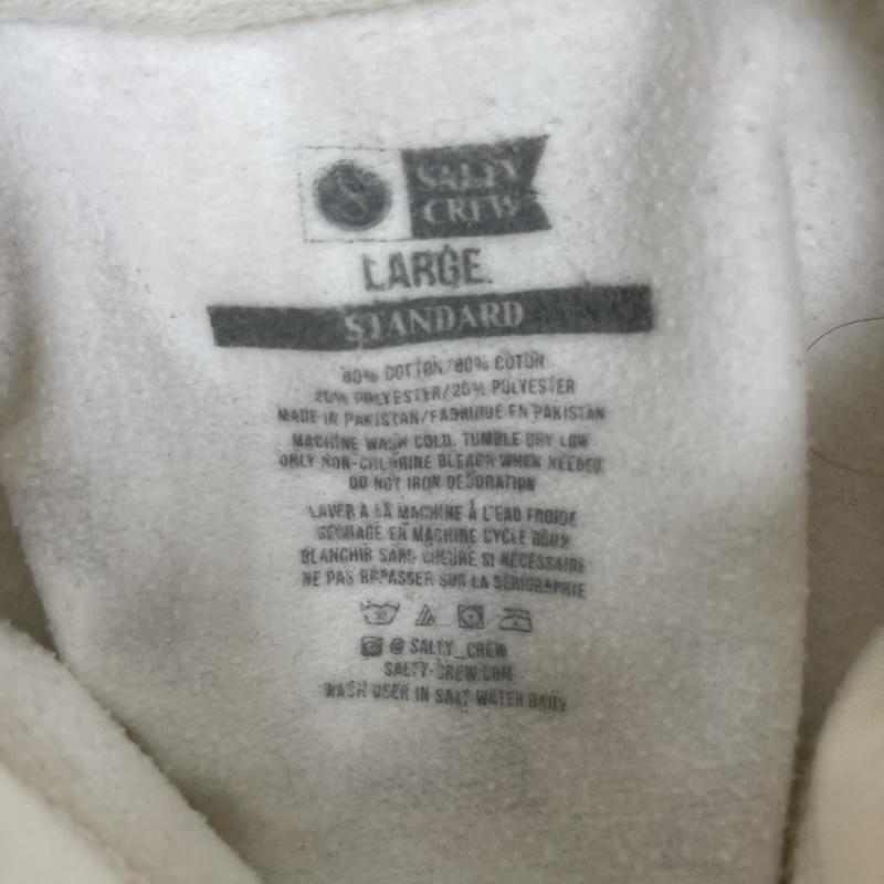 古着 USED パーカー 長袖 Salty Crew Tailed Fleece Hoodie ロゴ プルオーバー パーカー L 白 / ホワイト / white メンズ USED 古着 中古 50164701