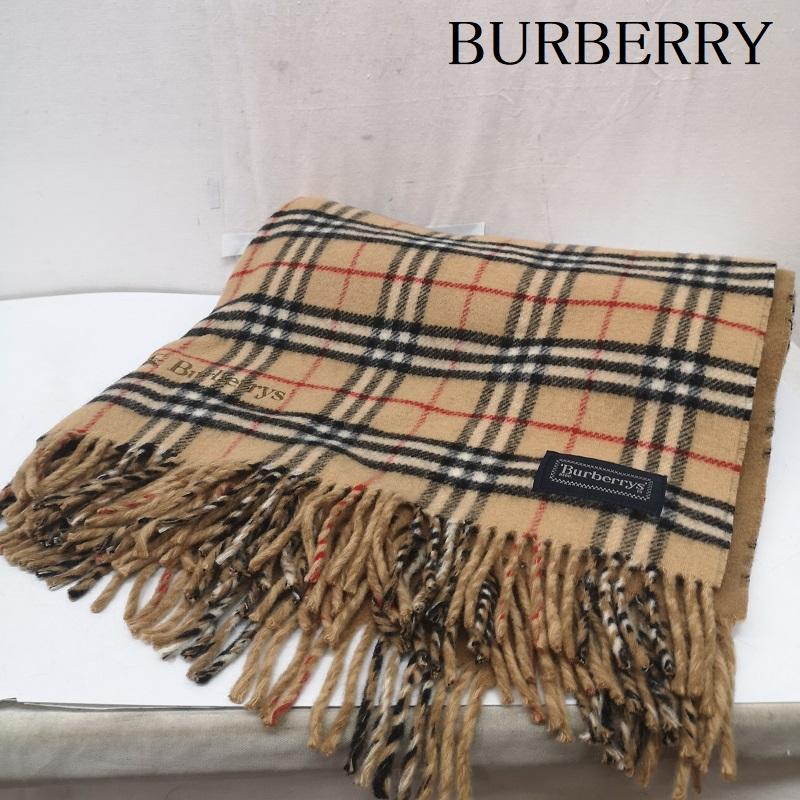 バーバリー BURBERRY マフラー マフラー ノバチェック 大判 マフラー ストール - ベージュ / ベージュ / beige レディース USED 古着 中古 50164708