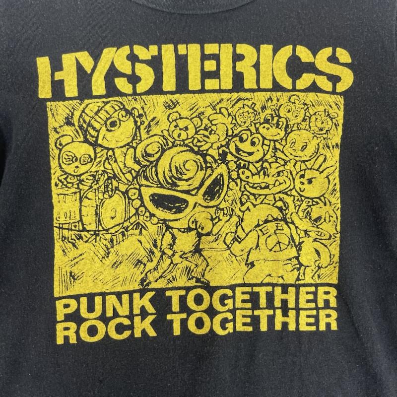 ヒステリック ミニ HYSTERIC MINI Tシャツ 半袖 PUNK TOGETHER ROCK TOGETHER パンク ヴィンテージ Tシャツ 120cm 黒 / ブラック / black ボーイズ USED 古着 中古 50164709