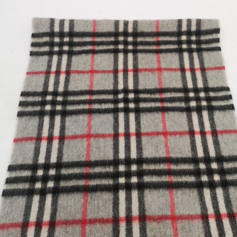 バーバリー BURBERRY マフラー マフラー カシミヤ カシミア 100％ ノバチェック マフラー イングランド製 - 灰 / グレー / gray レディース USED 古着 中古 50164710