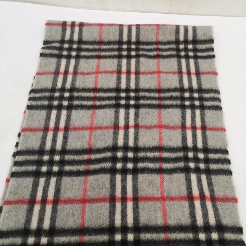 バーバリー BURBERRY マフラー マフラー カシミヤ カシミア 100％ ノバチェック マフラー イングランド製 - 灰 / グレー / gray レディース USED 古着 中古 50164710