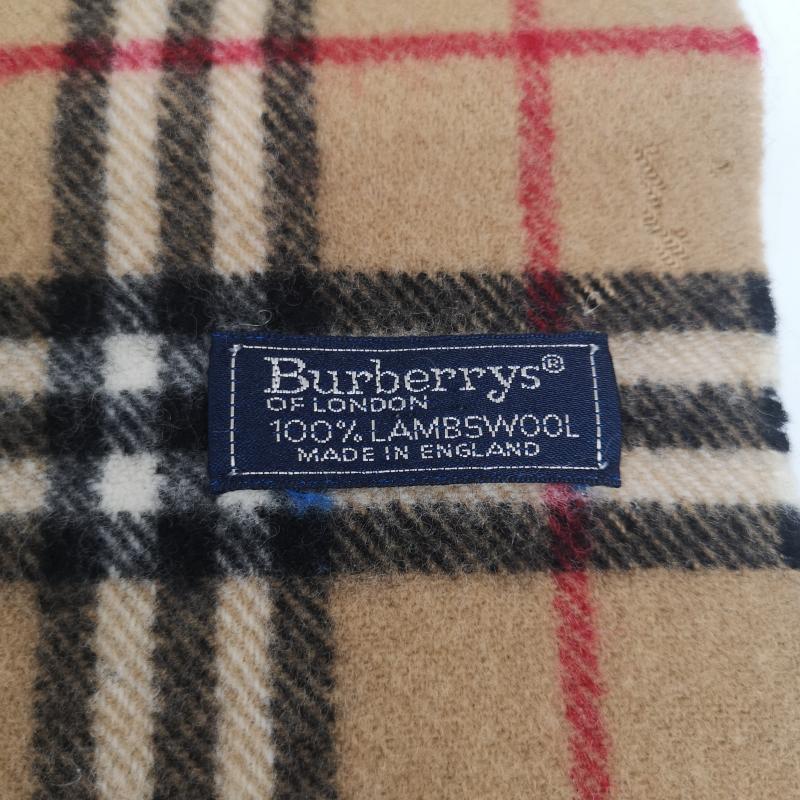 バーバリー BURBERRY マフラー マフラー ノバチェック ウール マフラー イングランド製 - ベージュ / ベージュ / beige メンズ USED 古着 中古 50164711