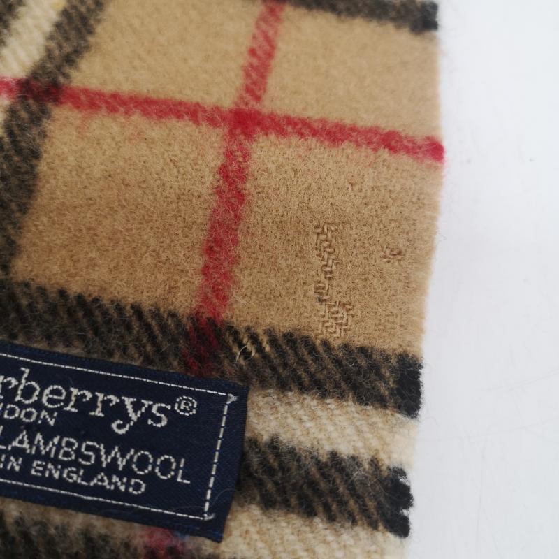 バーバリー BURBERRY マフラー マフラー ノバチェック ウール マフラー イングランド製 - ベージュ / ベージュ / beige メンズ USED 古着 中古 50164711
