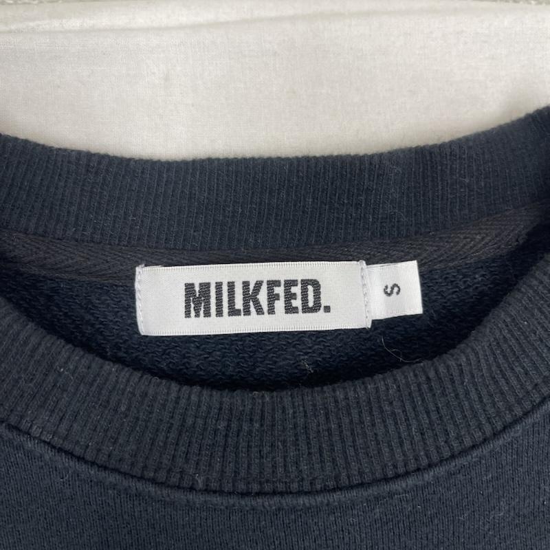 ミルクフェド MILKFED. トレーナー 長袖 Tommy heavenly6 milkfed コラボ スウェット トレーナー S 黒 / ブラック / black メンズ USED 古着 中古 50164712