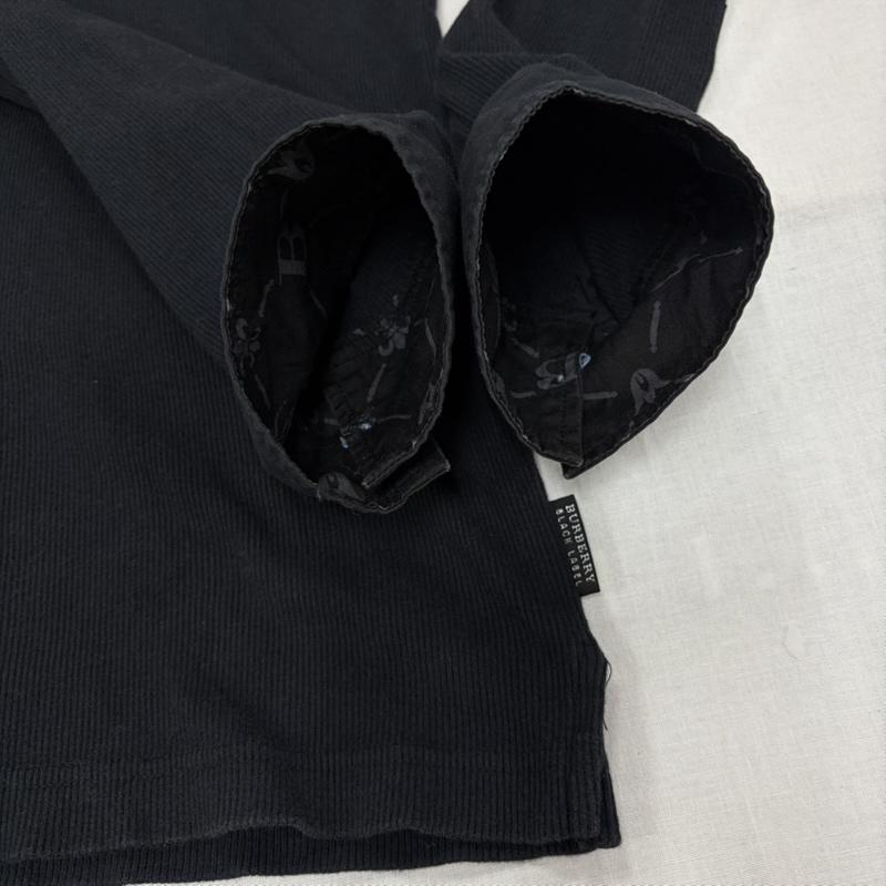 バーバリーブラックレーベル BURBERRY BLACK LABEL ポロシャツ 長袖 長袖 ポロシャツ ロンT サーマル ロゴ 刺繍 ボタンダウン カットソー Y2K 3 ワンポイント X ロゴ、文字 X 刺繍 黒 / ブラック / black X 赤 / レッド / red X 水色 / ライトブルー / メンズ USED 古着 中古 50164713
