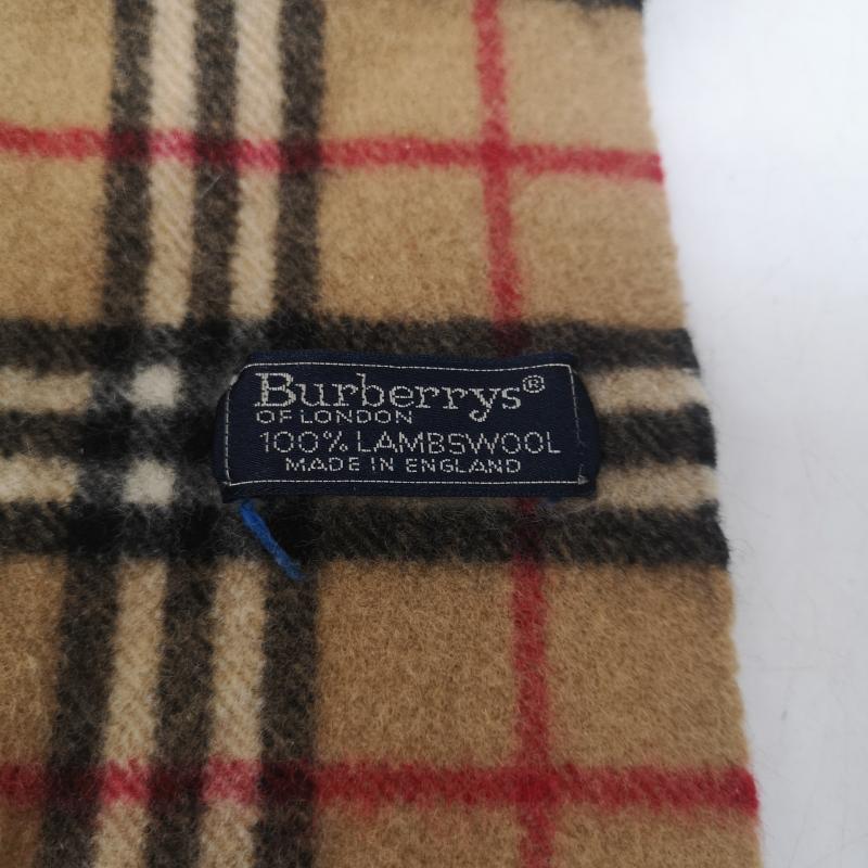 バーバリー BURBERRY マフラー マフラー ノバチェック ウール マフラー イングランド製 - ベージュ / ベージュ / beige レディース USED 古着 中古 50164715