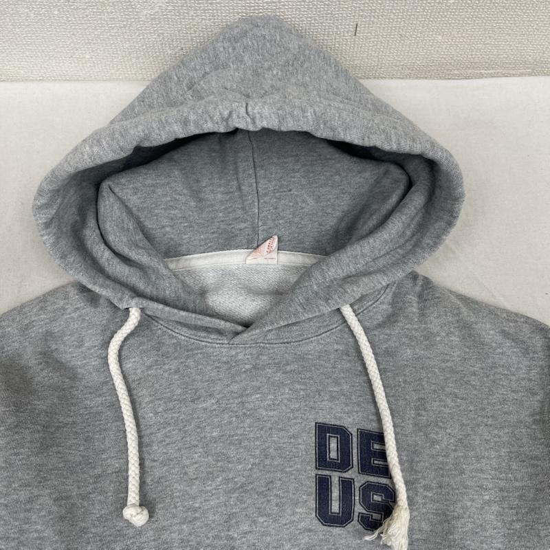 デウスエクスマキナ DEUS EX MACHINA パーカー 長袖 AUSTIN HOODIE テキスト ロゴ プルオーバー スウェット パーカー dmp68934 M 灰 / グレー / gray メンズ USED 古着 中古 50164717