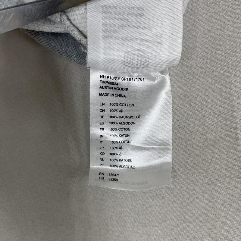 デウスエクスマキナ DEUS EX MACHINA パーカー 長袖 AUSTIN HOODIE テキスト ロゴ プルオーバー スウェット パーカー dmp68934 M 灰 / グレー / gray メンズ USED 古着 中古 50164717