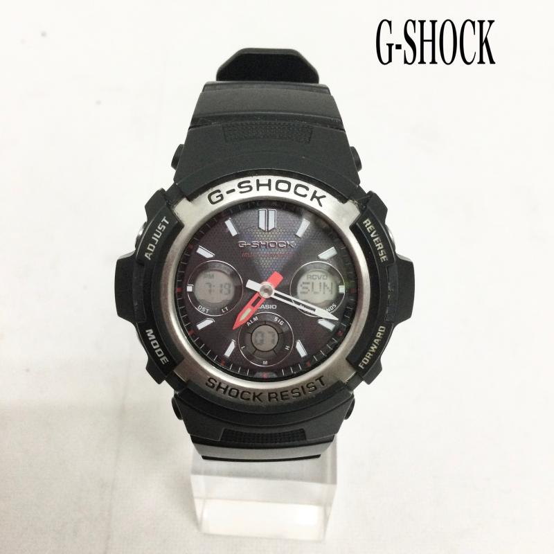 ジーショック G-SHOCK 腕時計 アナログ（クォーツ式） G-SHOCK 電波ソーラー メンズ アナログ AWG-M100 - 黒 / ブラック / black メンズ USED 古着 中古 50164718