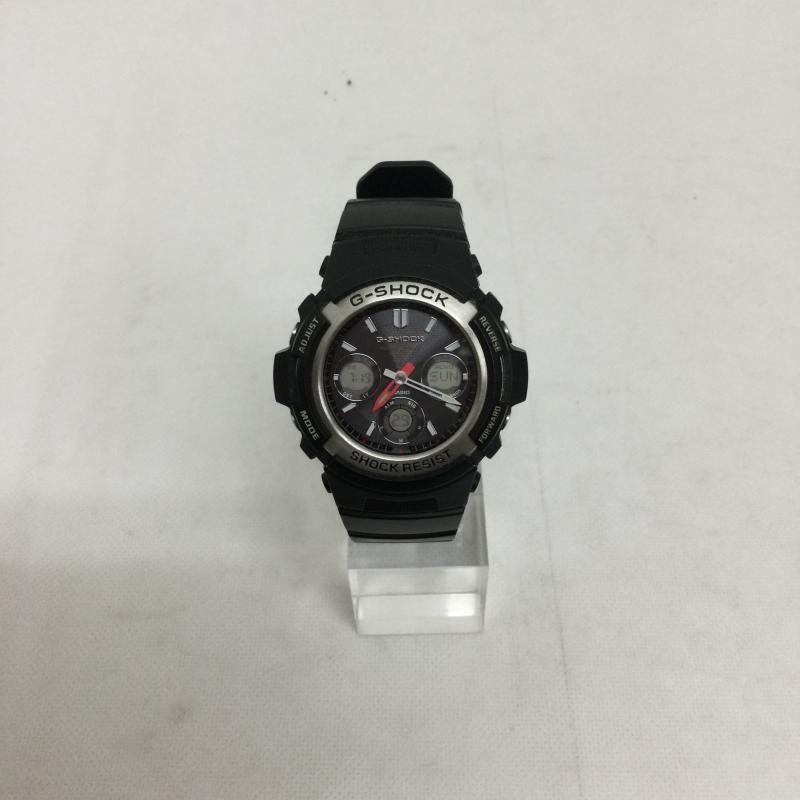 ジーショック G-SHOCK 腕時計 アナログ（クォーツ式） G-SHOCK 電波ソーラー メンズ アナログ AWG-M100 - 黒 / ブラック / black メンズ USED 古着 中古 50164718
