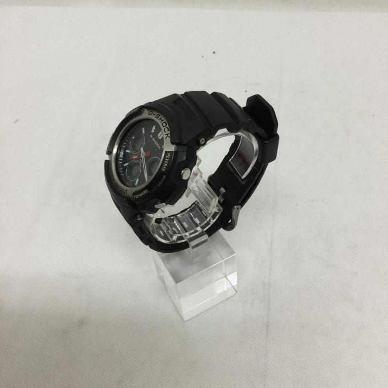 ジーショック G-SHOCK 腕時計 アナログ（クォーツ式） G-SHOCK 電波ソーラー メンズ アナログ AWG-M100 - 黒 / ブラック / black メンズ USED 古着 中古 50164718