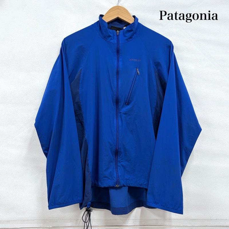 パタゴニア patagonia ジャケット、上着 ジャンパー、ブルゾン ストレッチ ベロシティ シェル ジップアップ ナイロン ジャケット アウトドア S ロゴ、文字 X 刺繍 青 / ブルー / blue メンズ USED 古着 中古 50164719