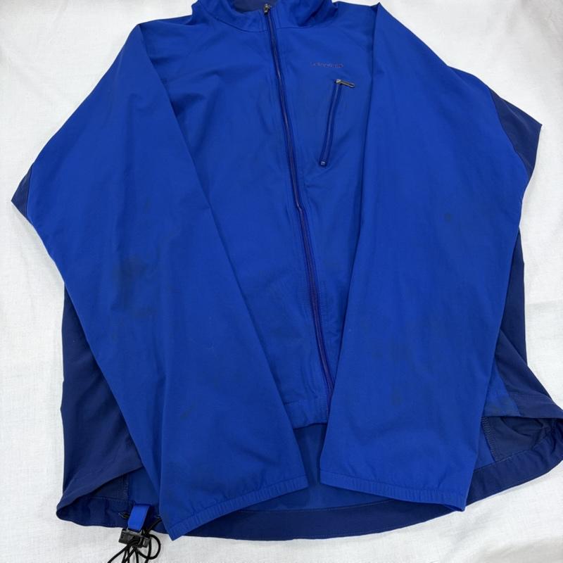 パタゴニア patagonia ジャケット、上着 ジャンパー、ブルゾン ストレッチ ベロシティ シェル ジップアップ ナイロン ジャケット アウトドア S ロゴ、文字 X 刺繍 青 / ブルー / blue メンズ USED 古着 中古 50164719