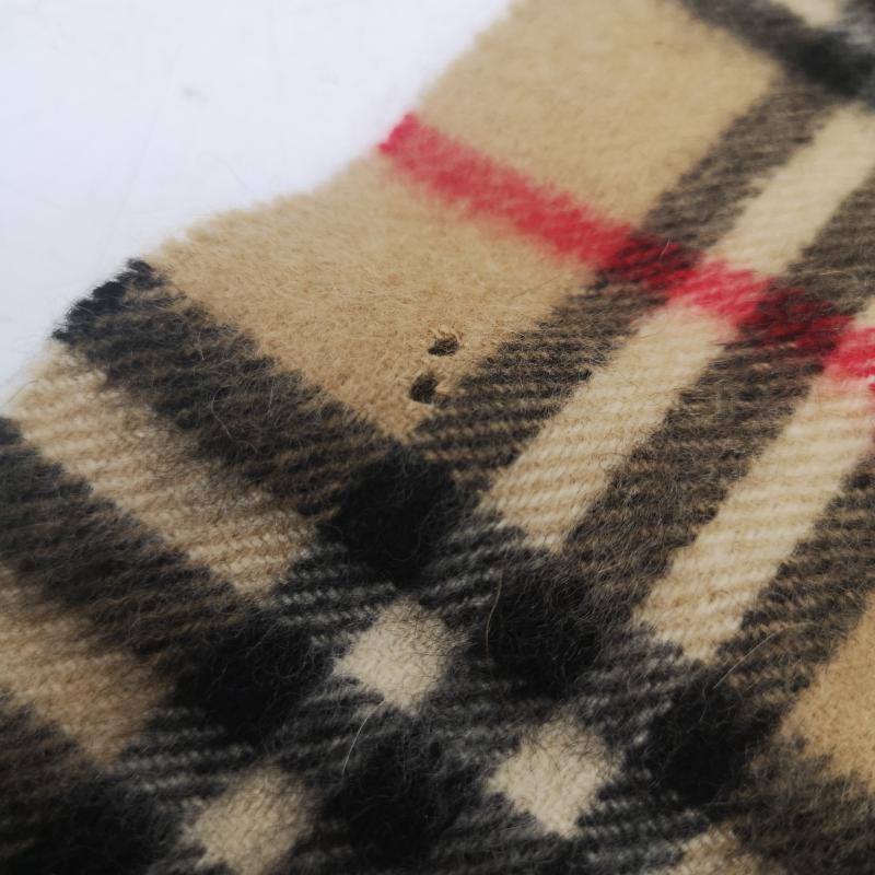 バーバリー BURBERRY マフラー マフラー カシミヤ カシミア 100％ ノバチェック マフラー イングランド製 - ベージュ / ベージュ / beige メンズ USED 古着 中古 50164720