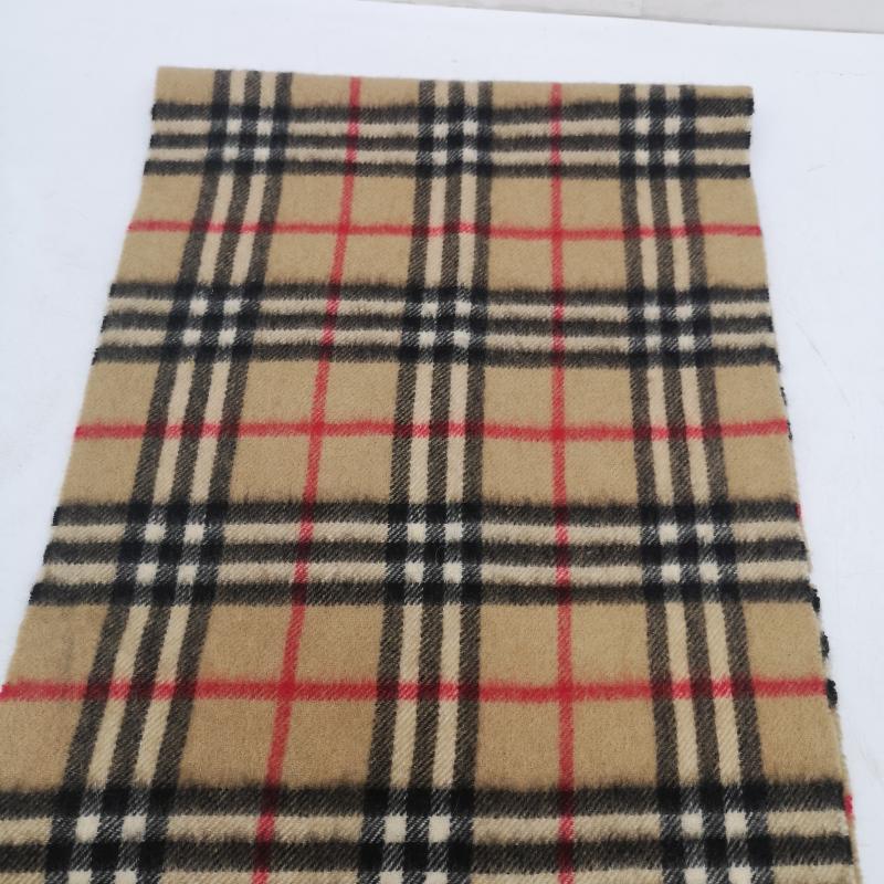 バーバリー BURBERRY マフラー マフラー カシミヤ カシミア 100％ ノバチェック マフラー イングランド製 - ベージュ / ベージュ / beige メンズ USED 古着 中古 50164720