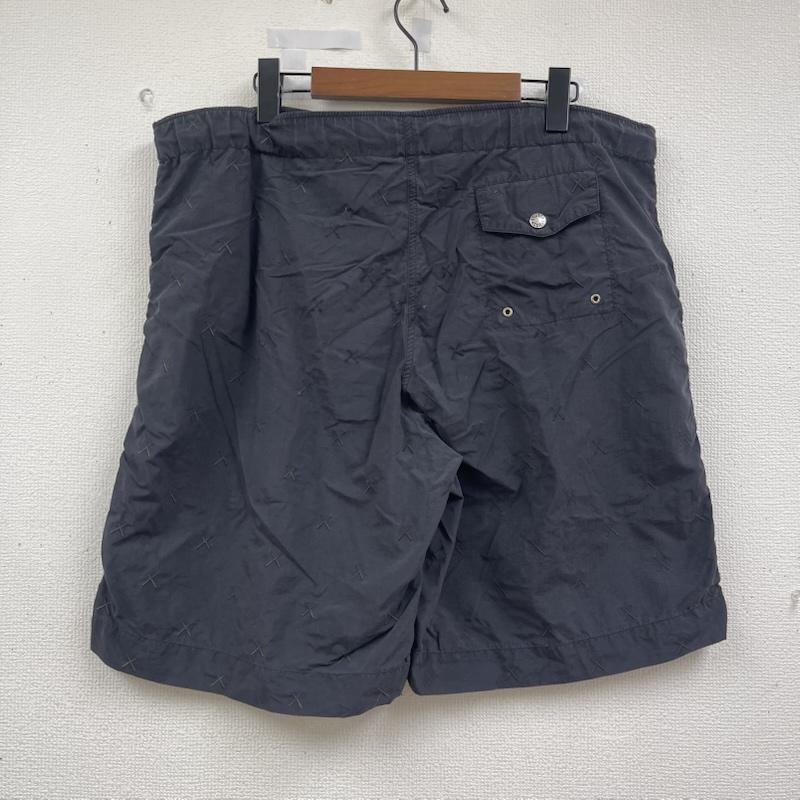 ステューシー STUSSY パンツ ショートパンツ OriginalFake コラボ ストックロゴ スイム サーフ ショーツ KAWS カウズ 3 黒 / ブラック / black メンズ USED 古着 中古 50164721