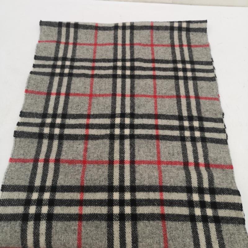 バーバリー BURBERRY マフラー マフラー ノバチェック ウール マフラー イングランド製 - 灰 / グレー / gray メンズ USED 古着 中古 50164724