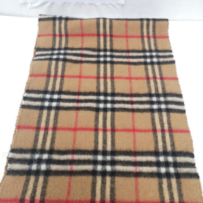 バーバリー BURBERRY マフラー マフラー カシミヤ カシミア 100％ ノバチェック マフラー イングランド製 - ベージュ / ベージュ / beige メンズ USED 古着 中古 50164725