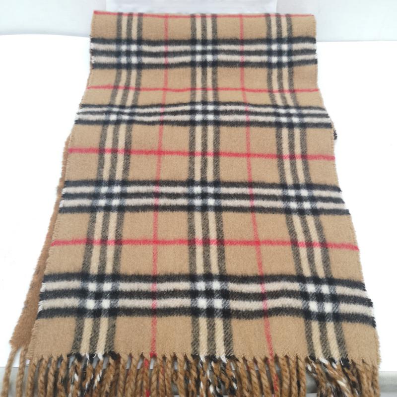 バーバリー BURBERRY マフラー マフラー カシミヤ カシミア 100％ ノバチェック マフラー イングランド製 - ベージュ / ベージュ / beige メンズ USED 古着 中古 50164725