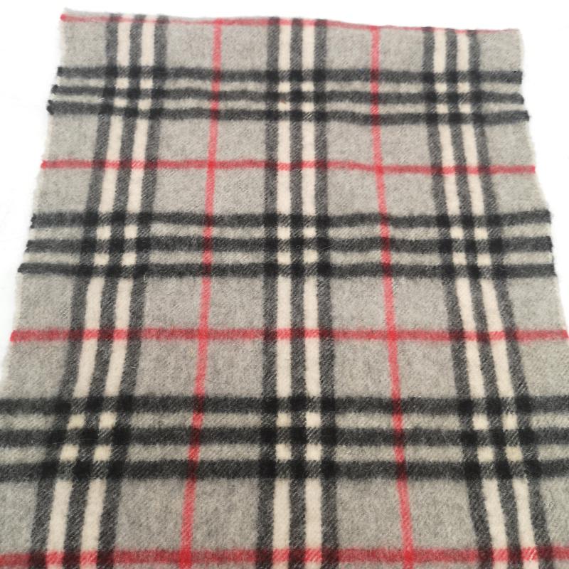 バーバリー BURBERRY マフラー マフラー カシミヤ カシミア 100％ ノバチェック マフラー イングランド製 - 灰 / グレー / gray メンズ USED 古着 中古 50164727