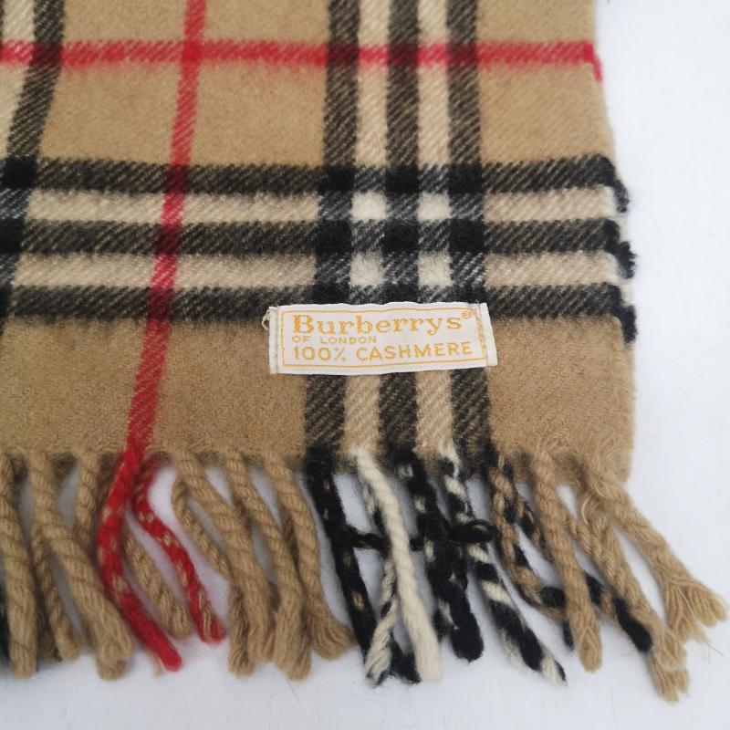 バーバリー BURBERRY マフラー マフラー カシミヤ カシミア 100％ ノバチェック マフラー - ベージュ / ベージュ / beige レディース USED 古着 中古 50164728