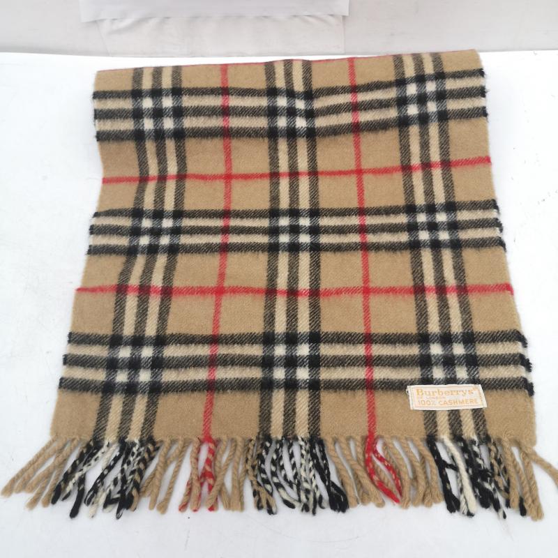 バーバリー BURBERRY マフラー マフラー カシミヤ カシミア 100％ ノバチェック マフラー - ベージュ / ベージュ / beige レディース USED 古着 中古 50164728
